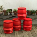 Suite de 4 tabourets dessinés par Radi, 1999