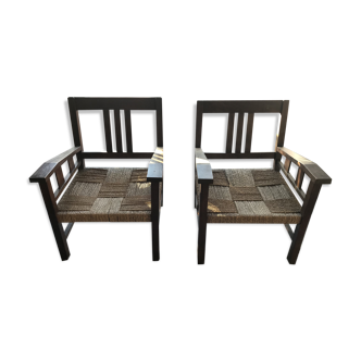 Pair of Chair of the designer Francis Jourdain