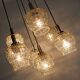 cascade PENDANT LIGHT - 7 shades - bubble glass and chrome - 1960/70s