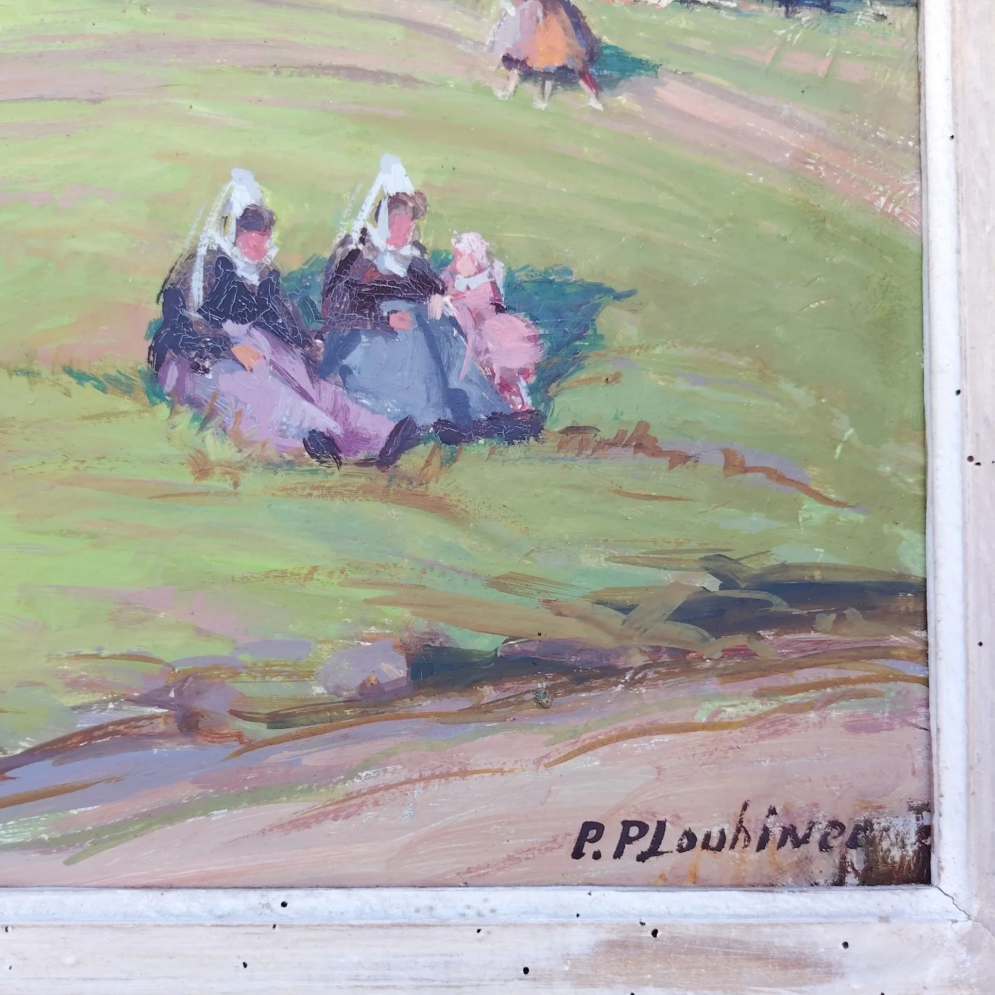 Oil on panel, Pierre Plouhinec, Trinity on Plozevet