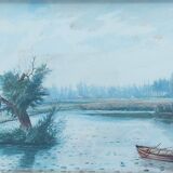 Lakescape, 19th century watercolour