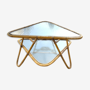 Vintage triangular coffee table