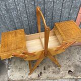 Amazing Worker art Deco vintage Scandinavian sewing box sewing box 1950