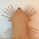 Antique vintage rattan mirror