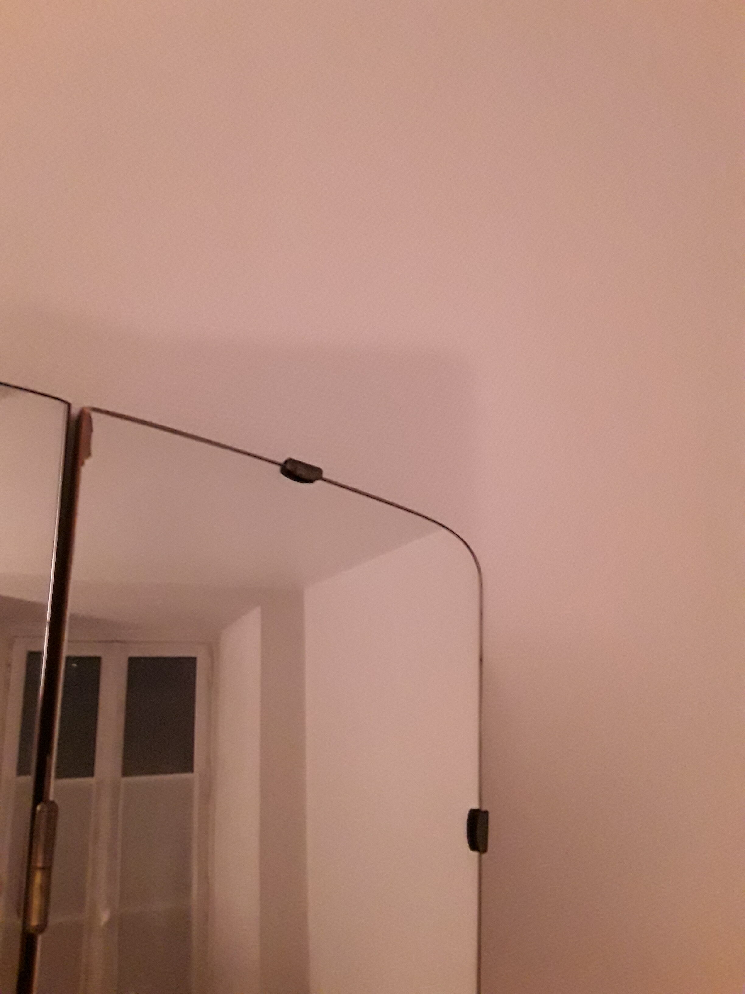 Vintage giant triptych mirror  111x94cm