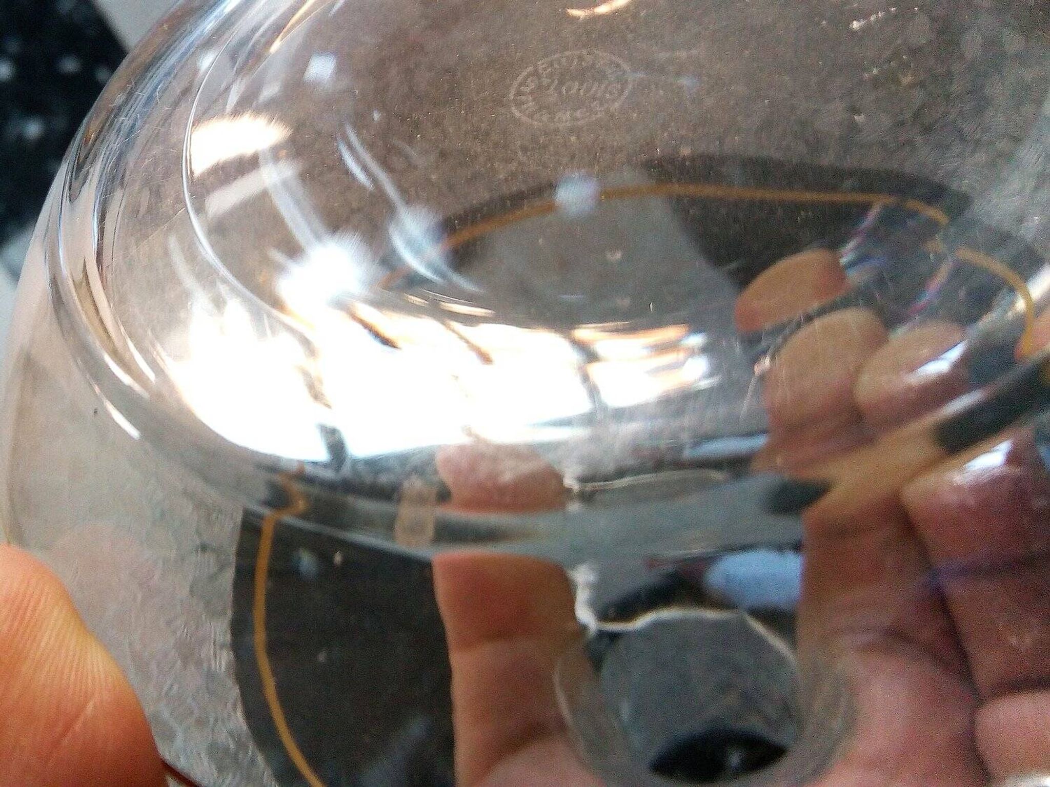 St. Louis crystal decanter, "Mélancolie" model, late nineteenth early twentieth century