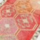 Tapis de couloir turc vintage rose et rouge, 95 x 294 cm