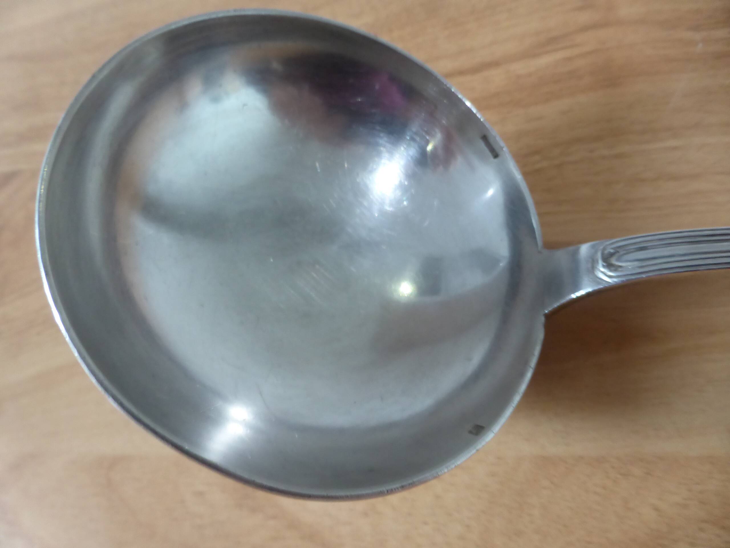 1 vintage Ercuis silver-plated metal ladle 240548