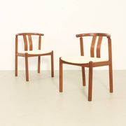 Six teak chairs by Hans J. Frydendal, Denmark 1970