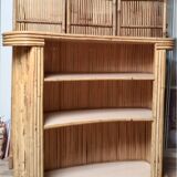 Vintage formica and bamboo tiki bar