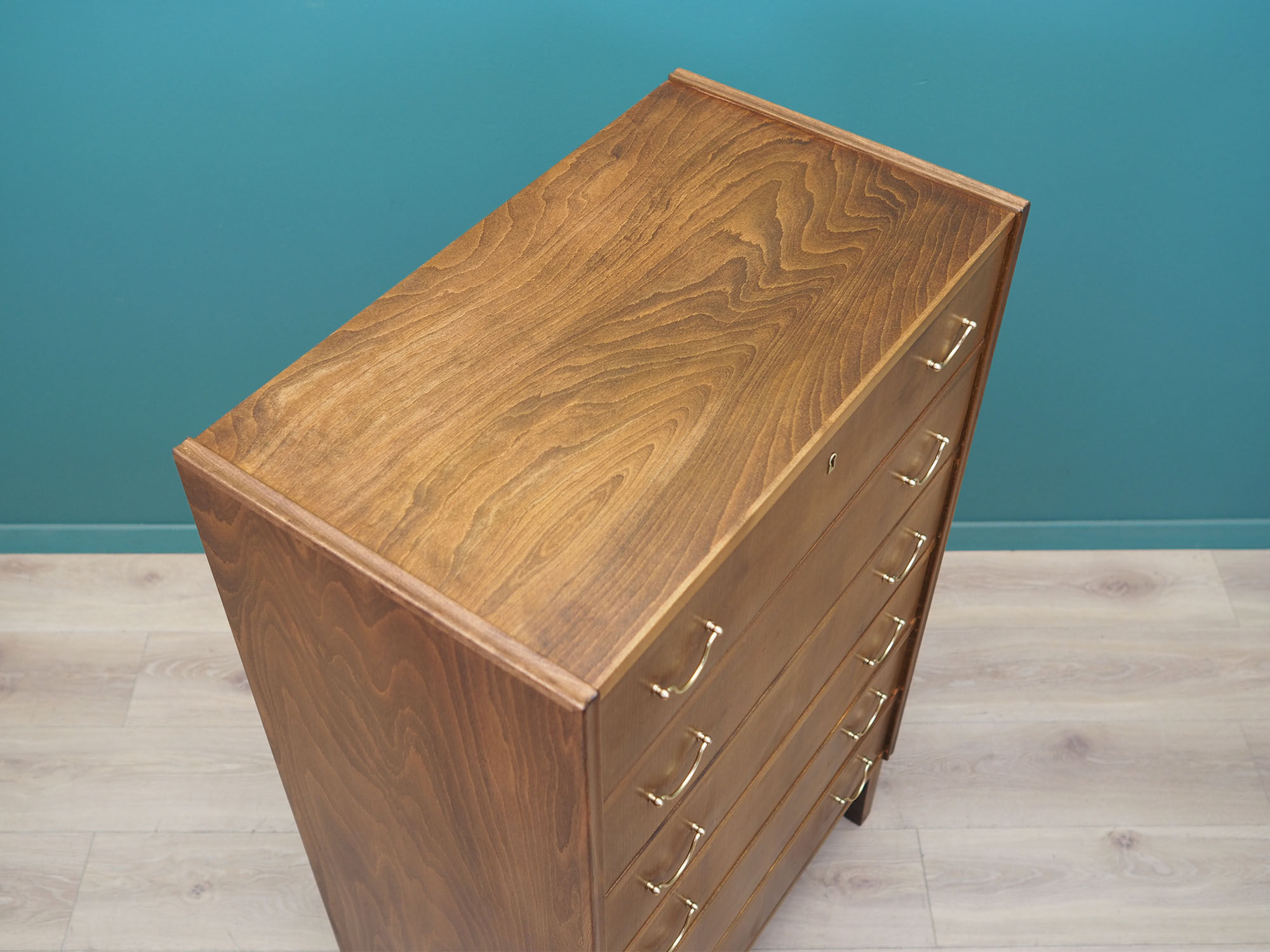Walnut chest of drawers, Danish design, 60s, made in Denmark