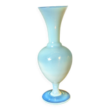 Vintage white opalescent glass vase