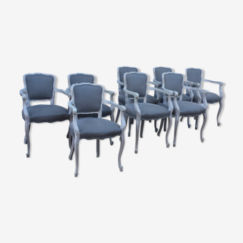 Set of 8 armchairs