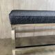 Stainless steel bench 70's
