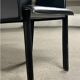 Office chair with armrests in thick black leather, Cattelan Italia