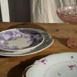 Old pie dish with 2 handles, golden wheat patterns, D28.