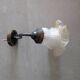 Superb Vintage Wall Light Flower in Glass Paste & Brass - Art Deco