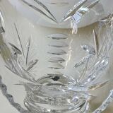 Decorative basket/fruit basket in Beyer cut crystal. Starry/leafy motifs