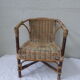 Charming small armchair in rattan and wicker childrens former