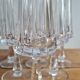 Service of 6 vintage crystal champagne flutes