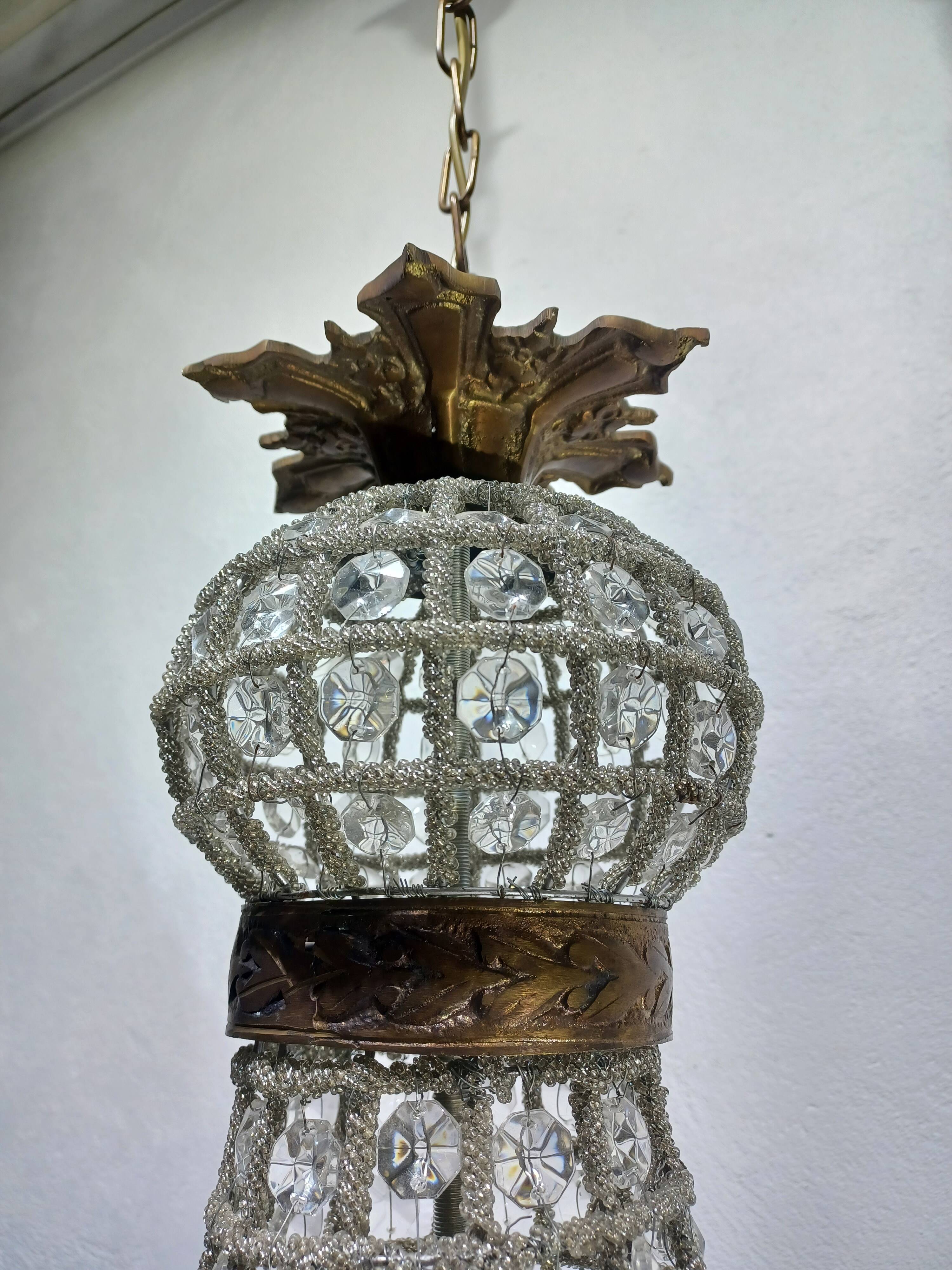 Pair of 1-Light Hot Air Balloon Chandeliers