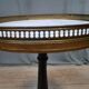 Small marble top pedestal table