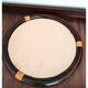 Miroir rond en bambou des années 1970