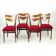 Set Of 4 Dining Chairs In Oak & Walnut, Czechoslovakia 1960s