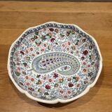 Earthenware dish by Gien cashmere motifs