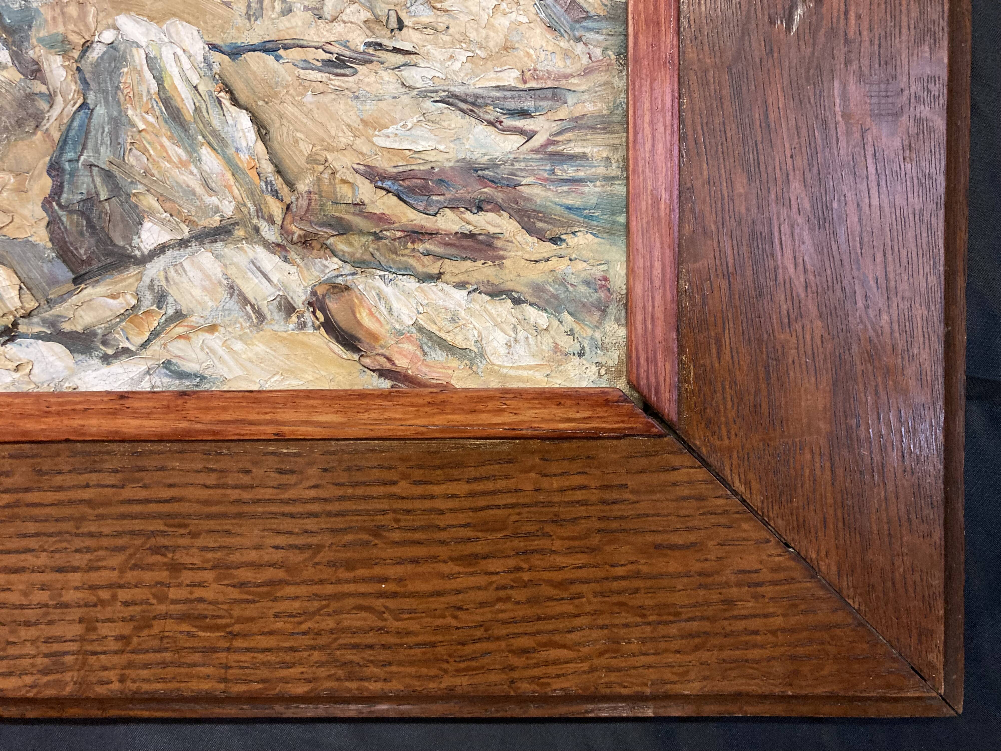 René LE FORESTIER (1903-1972), Rochelaise Coast, oil on canvas framed