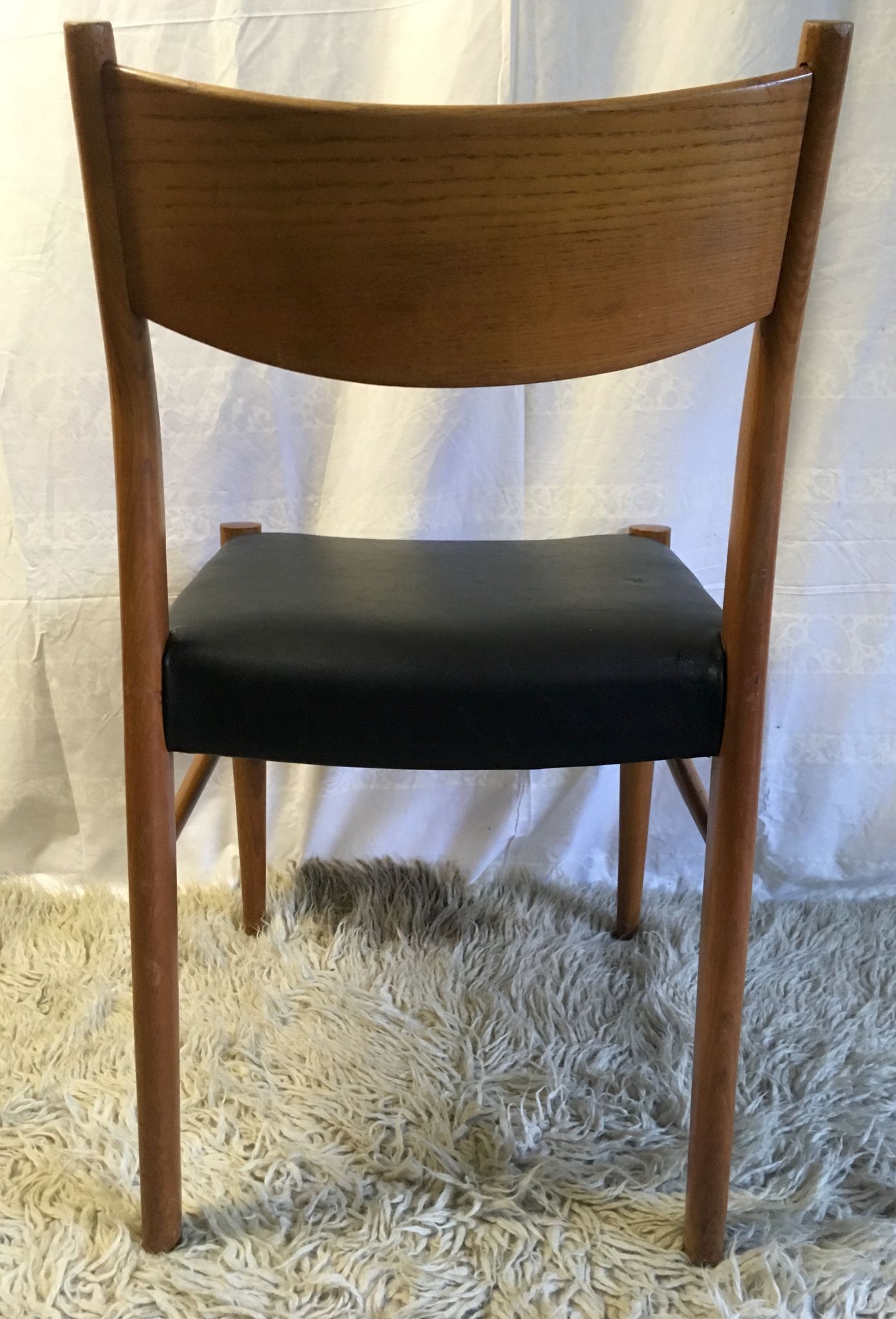 Series of 6 Scandinavian chairs in teak 50/60