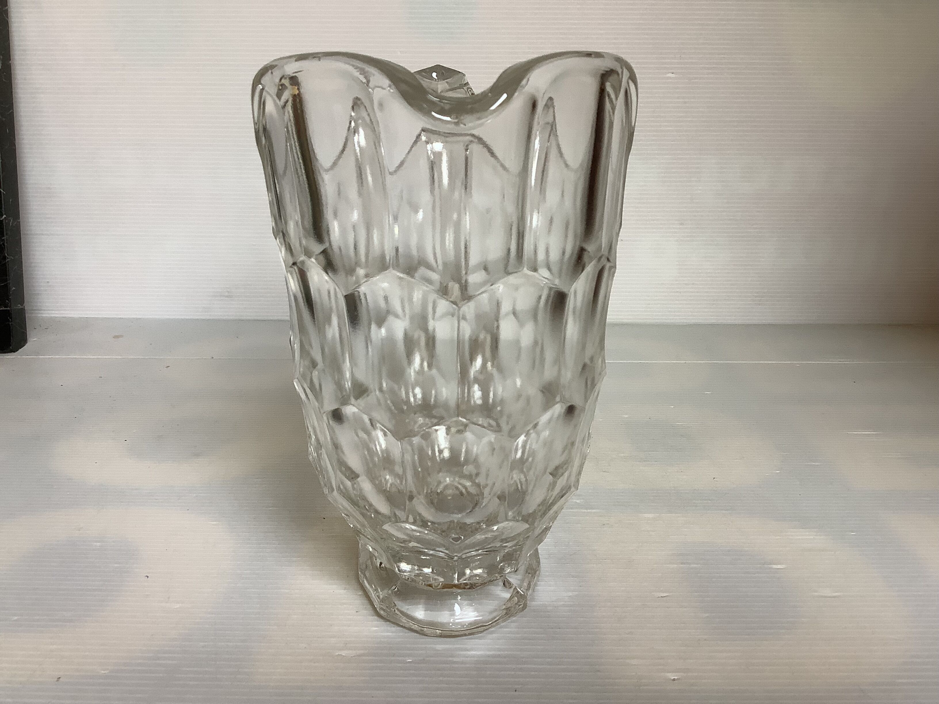 Large oval glass jug