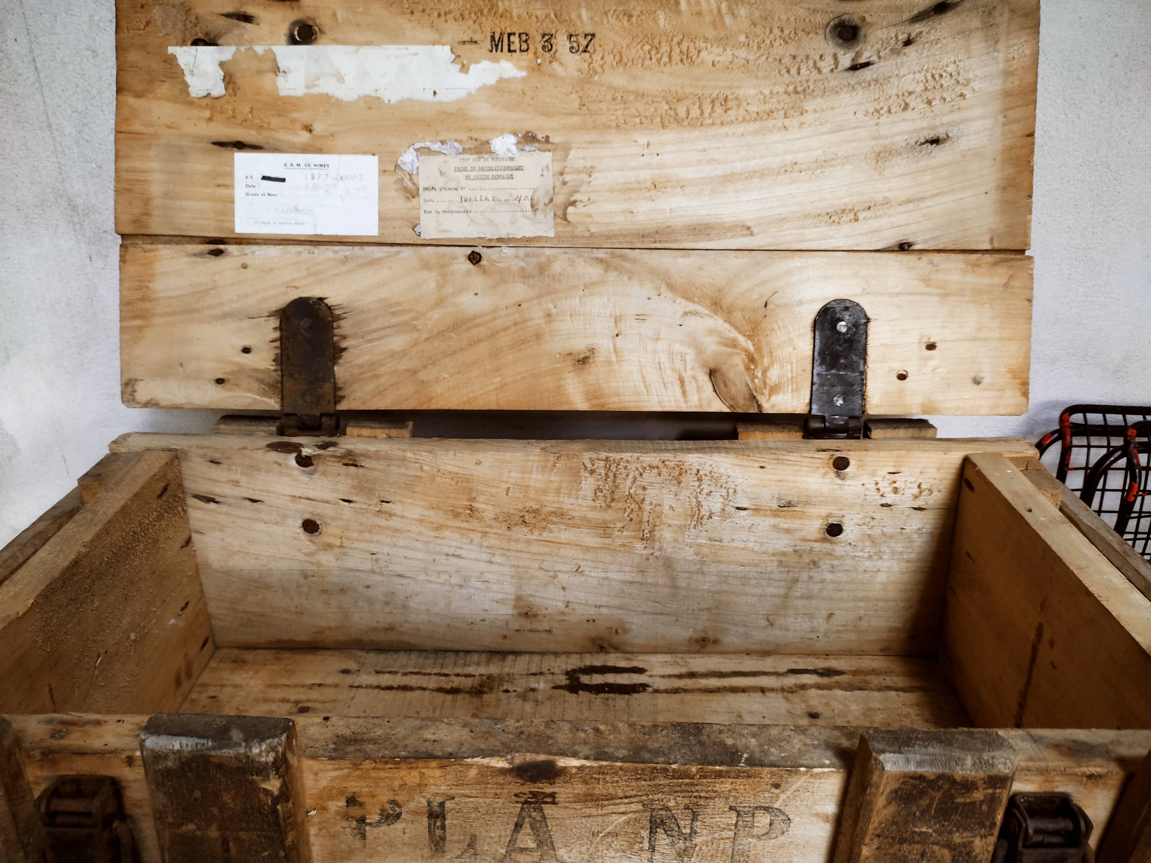 Solid oak ammunition box