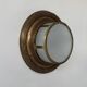 Vintage XL wall light, brass and frosted glass, France, 1920.