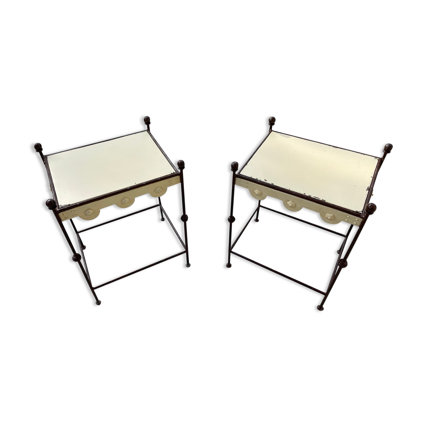 Pair of Provencal style bedside table