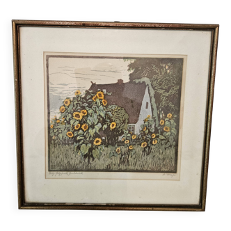 Lithograph by H. Majs