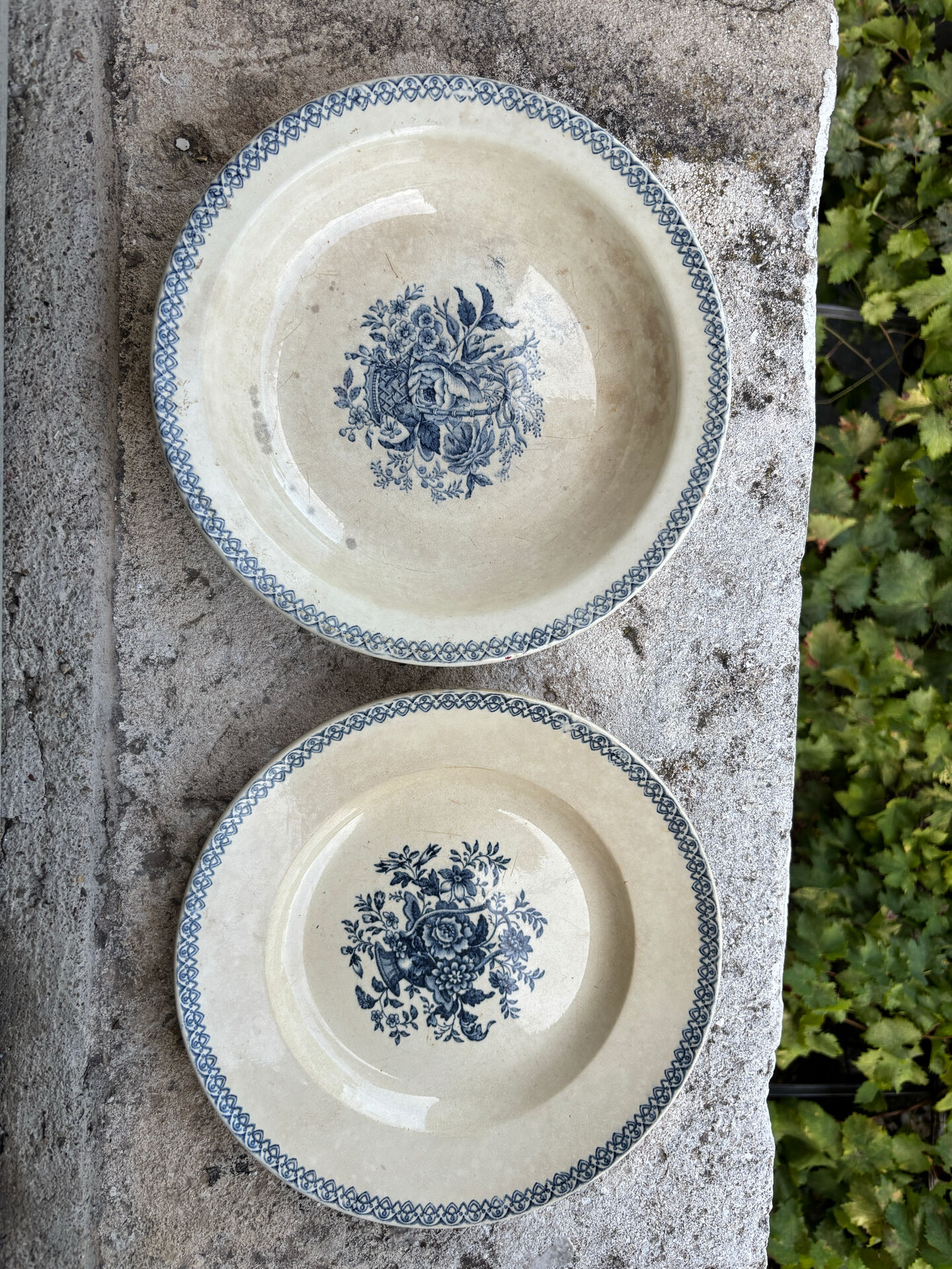 2 ceramic plates from the 19th century