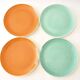 8 assiettes couleurs Salins