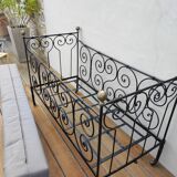 Banquette lit fer forgé