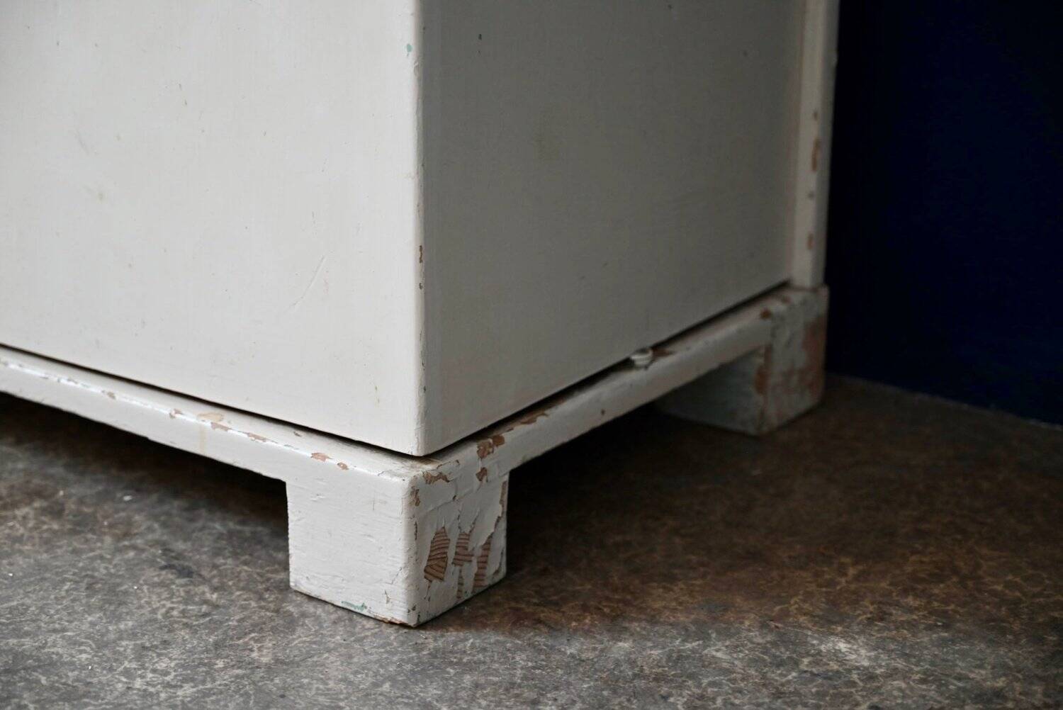 Retro commode with shelves Art Deco painted wood