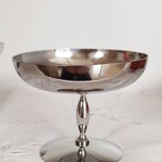 Set of 6 vintage ice cream cups on foot, in 18/10 stainless steel (ref 18)