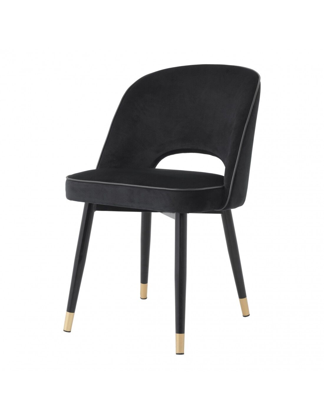 Paire de fauteuils sienne noir