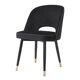 Paire de fauteuils sienne noir