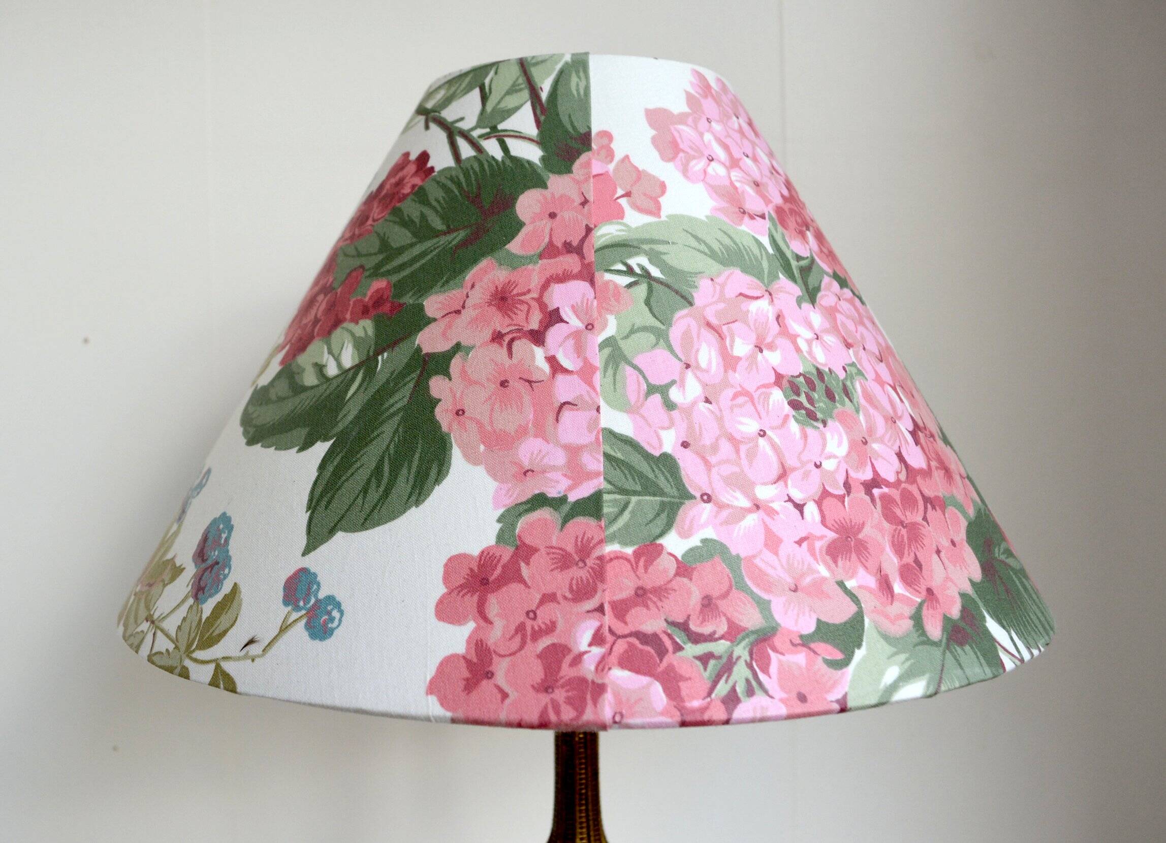Pink Hydrangea Lampshade