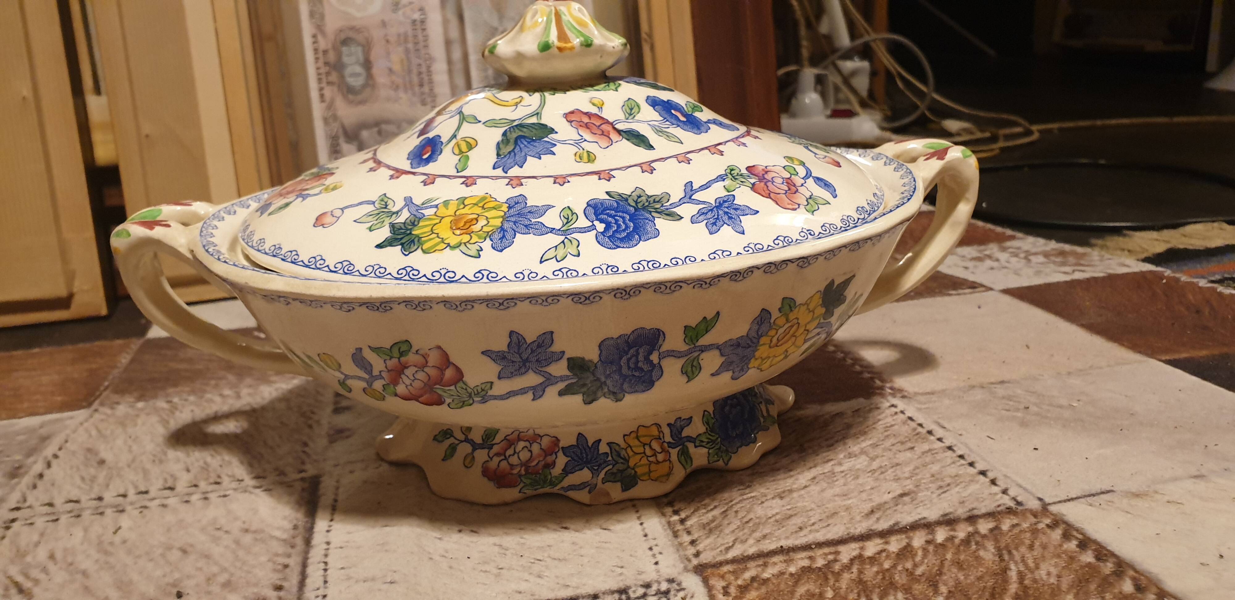 English earthenware soup tureen