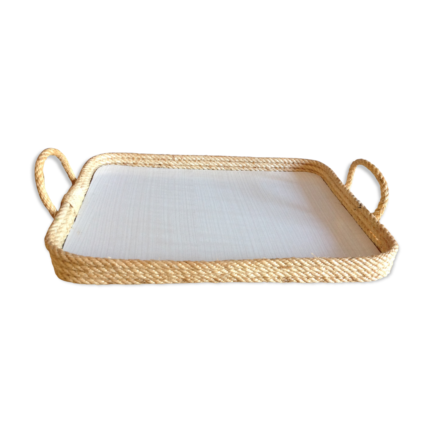 String and formica tray