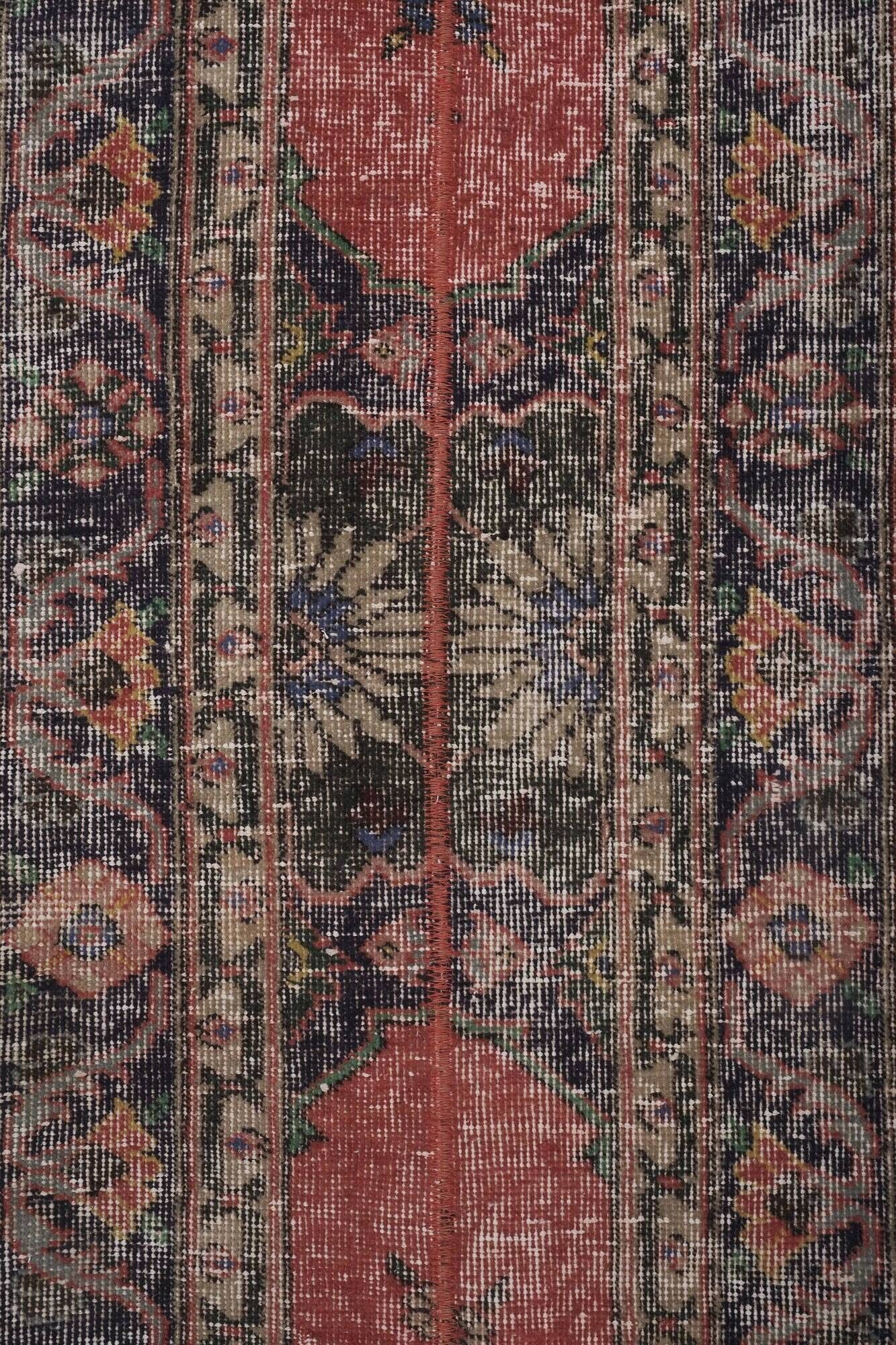 Vintage Turkish hallway rug 68x361 cm