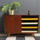 Jiri Jiroutek Yellow sideboard model U458 by Interier Praha 1960s