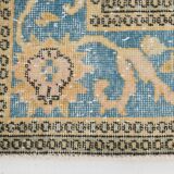 6x9 Shades Of Orange & Blue Vintage Rug, 186x289Cm