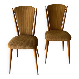 Pair of chairs 40s foot compass